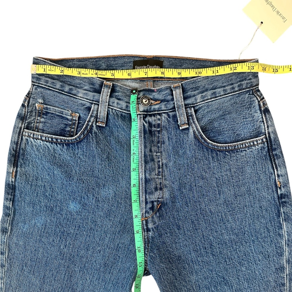 FAVORITE DAUGHTER Jeans The Valentina Flare Super High Rise Denim Blue Size 25 - Picture 7 of 11